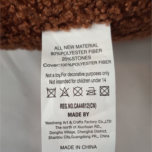 Cupcakes and Cashmere Peppermint Gingerbread Teddy Sherpa Pillow TIKTOK - Picture 10 of 12